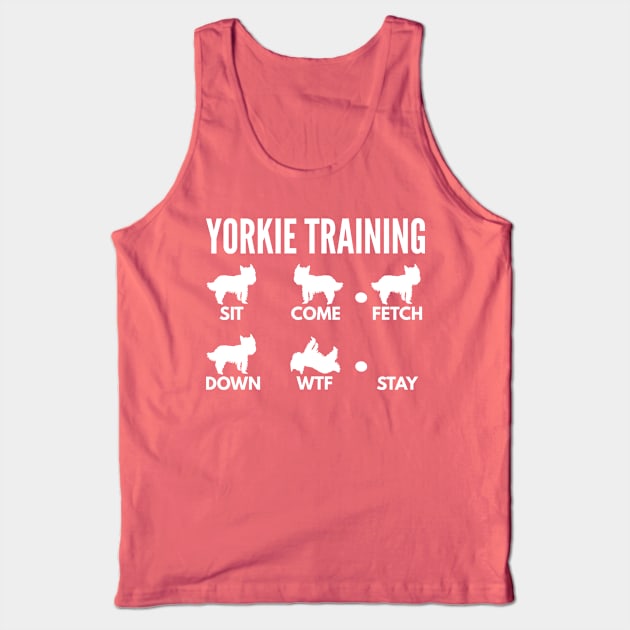 Yorkie Training Boxer Dog Tricks Tank Top by DoggyStyles